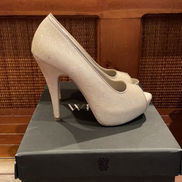 Vera Wang White “bridal” shoes. Worn twice. - Picture 2 of 2